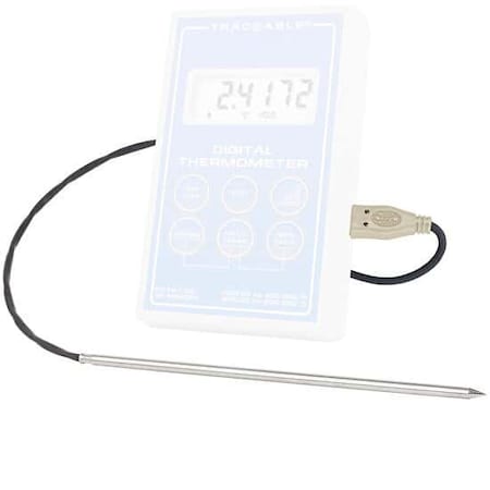 Digi-Sense Scientific RTD Probe, Stainless Steel, B 37804-09